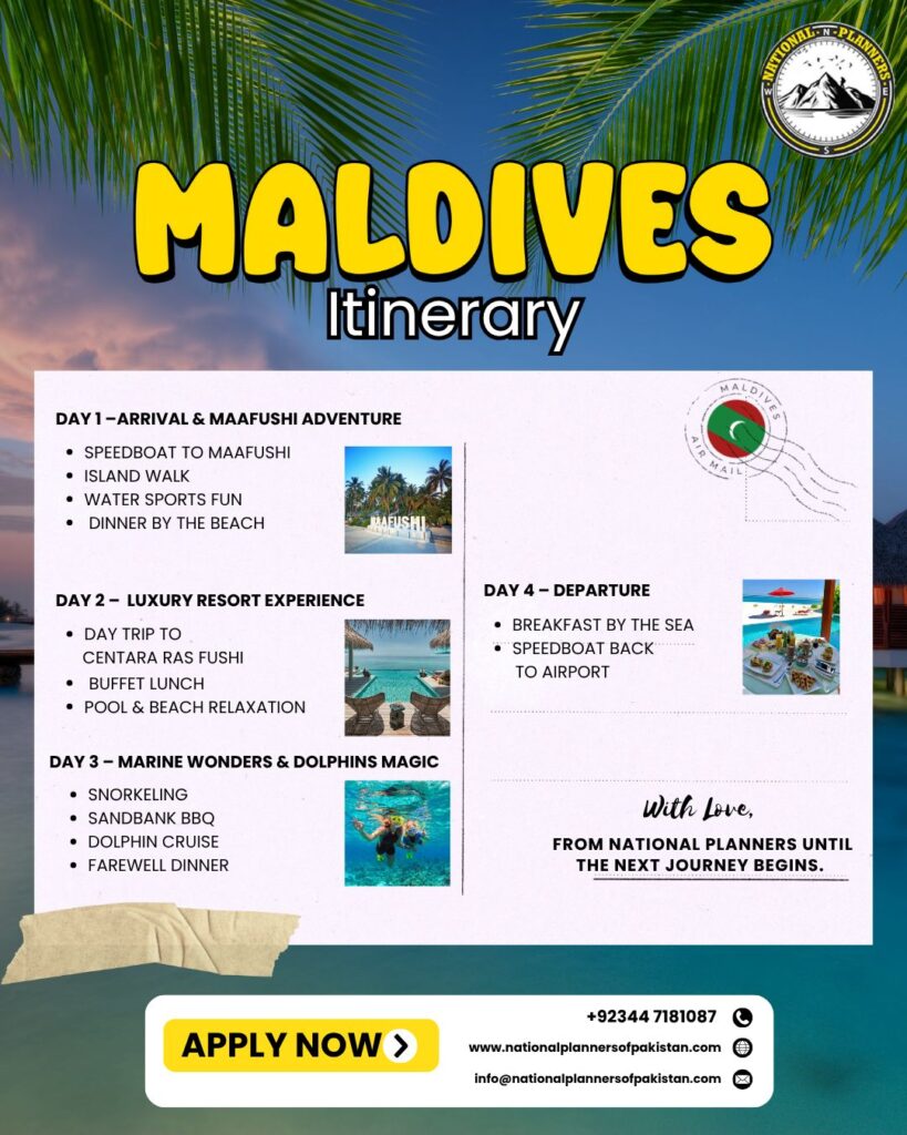 Maldives Free group Tour