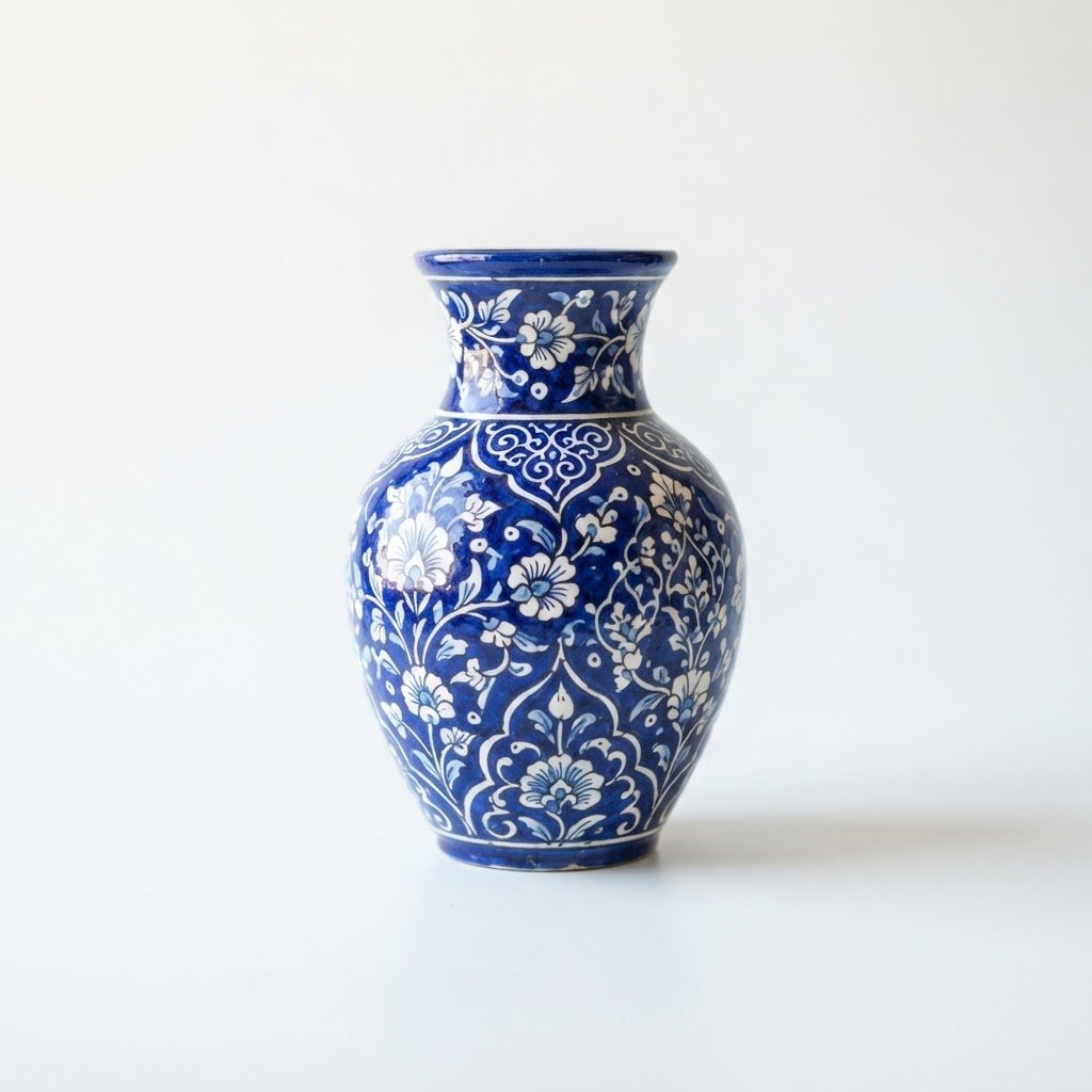 Multani Blue Pottery Piece from the NPP Store, Pakistan travel merchandise