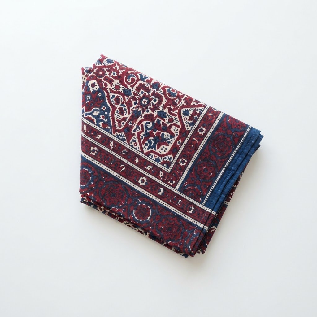 Sindhi Ajrak from the NPP Store, Pakistan travel merchandise
