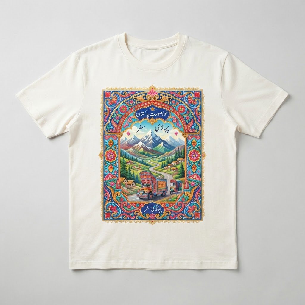 Truck-Art Story T-Shirt from the NPP Store, Pakistan travel merchandise